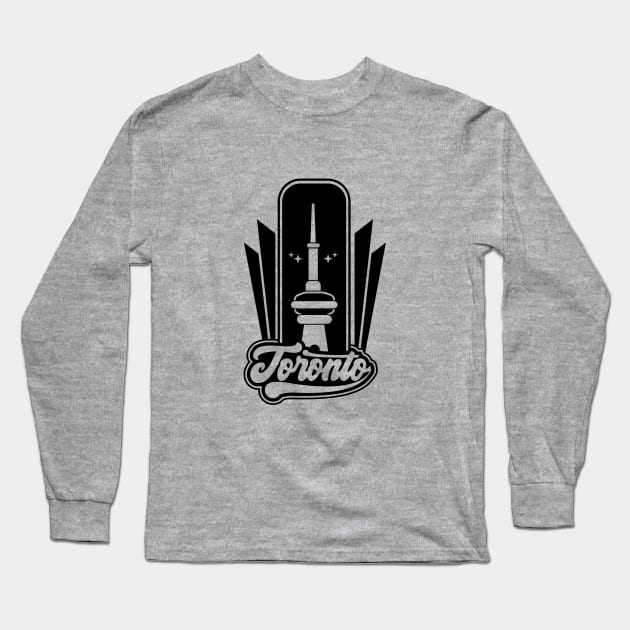 Toronto CN Tower Long Sleeve T-Shirt by rojakdesigns